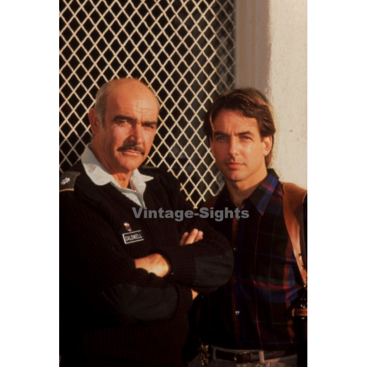 Sean Connery & Mark Harmon: Presidio (Vintage Press Diapositive 1988)