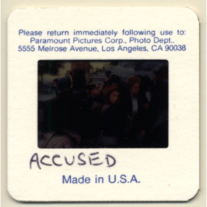 Jodie Foster & Kelly McGillis: The Accused (Vintage Press Diapositive 1988)