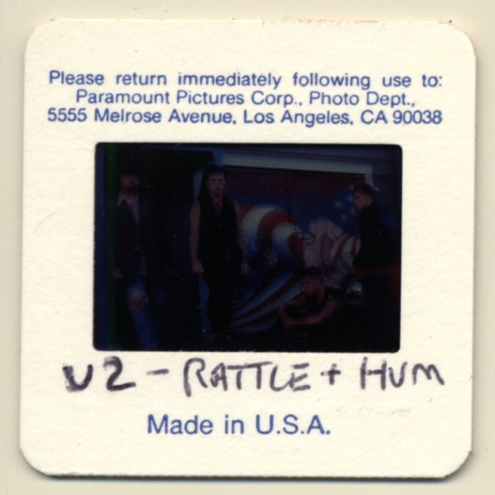 U2 - Rattle And Hum / Bono - The Edge (Vintage Press Diapositive 1988)