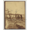 Fishermen Near Stanley Falls (Boyoma Falls) / Fish Trap - Congo (Vintage Photo B/W 1920s/1930s)