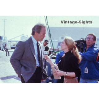 Clint Eastwood & Patricia Clarkson: Dead Pool / Dirty Harry (Vintage Press Diapositive 1988)