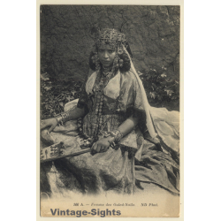 Algeria: Femme Des Ouled-Nails / Traditional Garb - Ethnic (Vintage Postcard ~1910s/1920s)