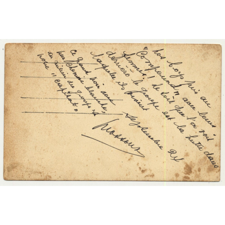 2 White Men W. African Tribe / Colonial Time - Congo? (Vintage Photo B/W 1910s/1920s)