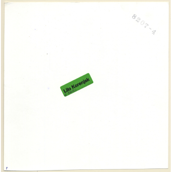 Erotic Study: 2 Semi Nude Girlfriends Cuddle Up / Boobs - Lesbian INT (Vintage Photo KORENJAK 1970s/1980s)