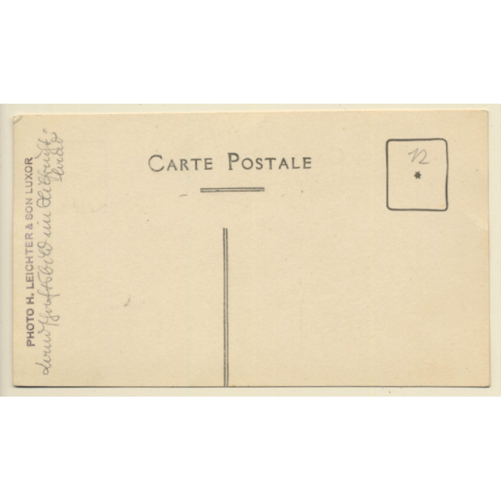 Egypt: Oasis - Palm Trees (Vintage RPPC Leichter & Son ~1930s)