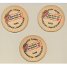 Gasolin Tankstellen / Fürther Kärwa - Tag Des Bierfilzl's (3 Vintage Advertisment Coasters / Beermats)