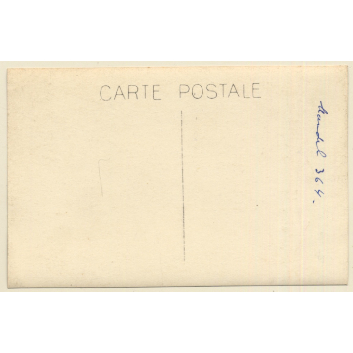 J. Mandel 364: Natural Nude In Lake *2 / Risqué (Vintage RPPC Noyer ~1910s/1920s)