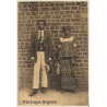 Congo: Freshly Wed Couple In Stylish Clothes / Malick Sidibé Style (Vintage PC ~1930s)