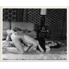 Erotic Study: 2 Darkhaired Nudes On Floor / Lesbian INT (Vintage Photo KORENJAK 1970s/1980s)