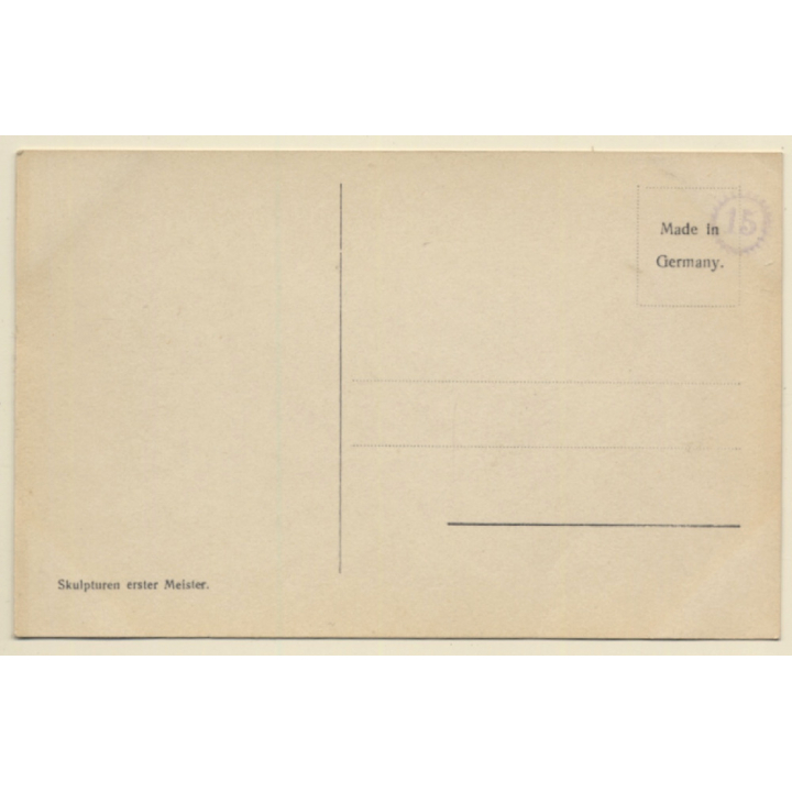 F. Heinemann: Anmut / Nude Sculpture (Vintage RPPC 1910s/1920s)