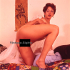 Erotic Study: Natural Shorthaired Nude With Tan Lines (4 Vintage Diapositives ~1970s)