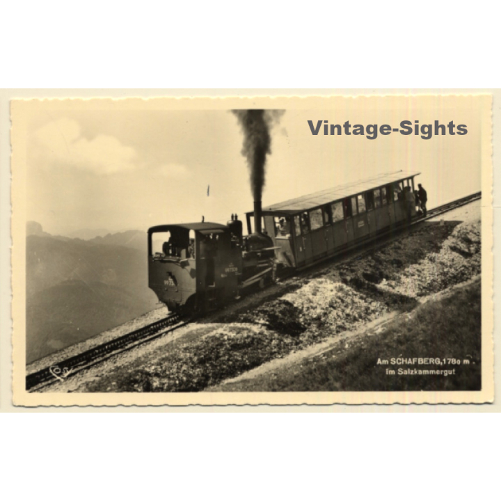Am Schafberg / Austria: Schafbergbahn - Rack Railway (Vintage RPPC)