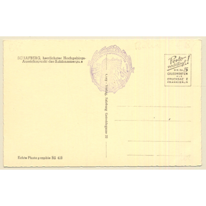 Am Schafberg / Austria: Schafbergbahn - Rack Railway (Vintage RPPC)