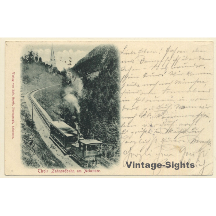 Tirol: Zahnradbahn am Achensee / Rack Railway (Vintage PC 1898)