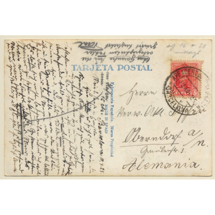 Montserrat / Spain: Tren Cremallera - Rack Railway (Vintage RPPC Zerkowitz 1925)