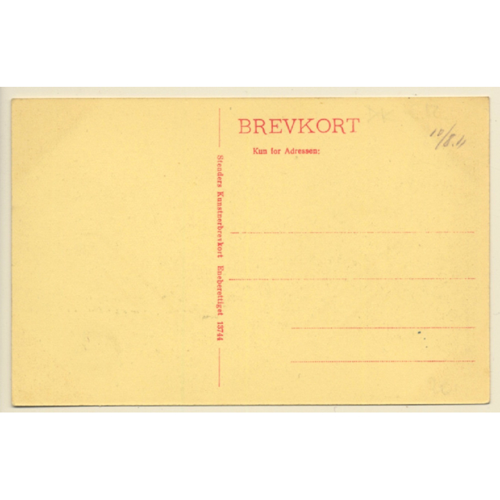 Klampenborg / Denmark: Hvidøre - Tram (Vintage PC 1911)