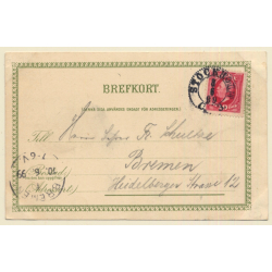 Stockholm / Sweden: Skeppsbron (Hafenpartie) (Vintage PC 1899)