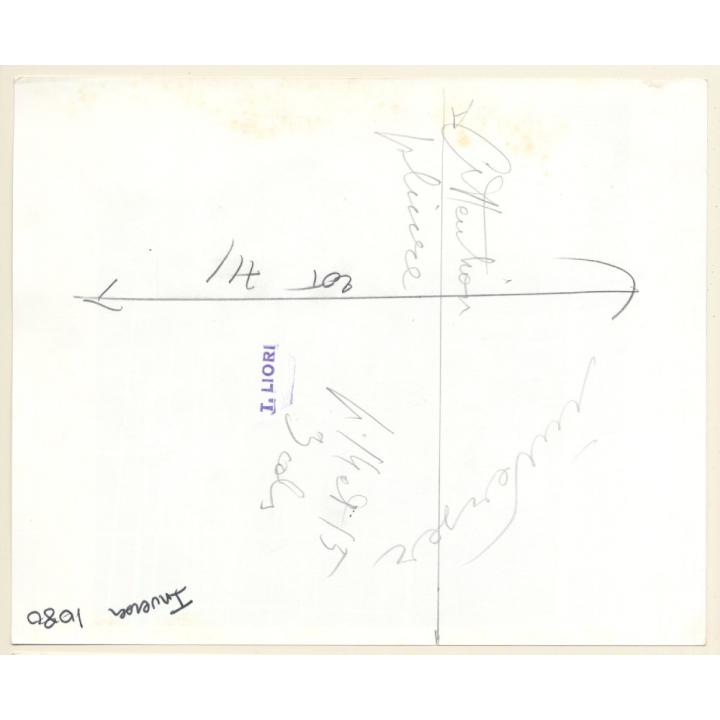 Erotic Study by T.Liori: Dressed Female Watching Nude Blonde On Telephone / Lesbian INT (Vintage Photo KORENJAK 1970s/1980s)