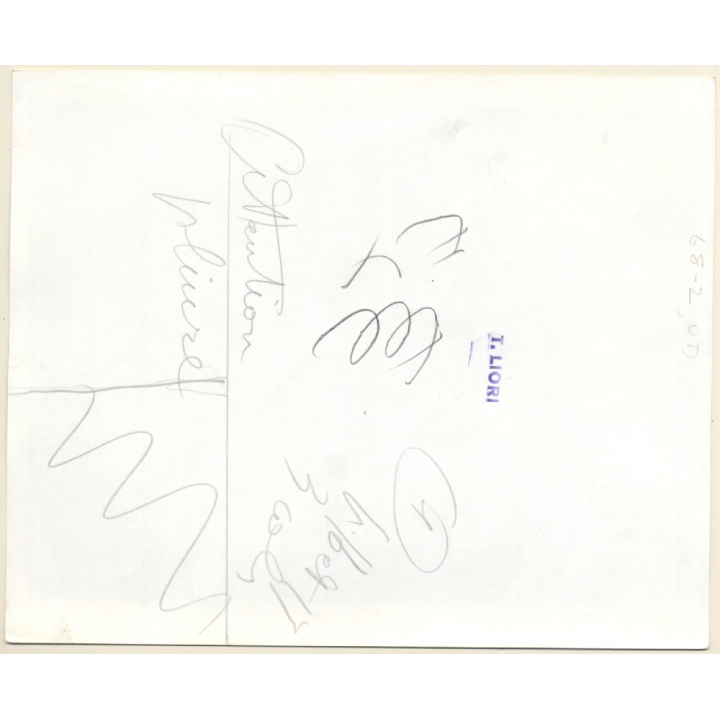 Erotic Study by T.Liori: 2 Kneeling Nudes On Bed / Lesbian INT (Vintage Photo KORENJAK 1970s/1980s)