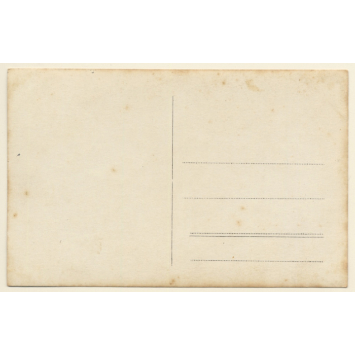 WW1: German Soldier With Backpack In Uniform / Pickelhaube (Vintage RPPC 1910s)