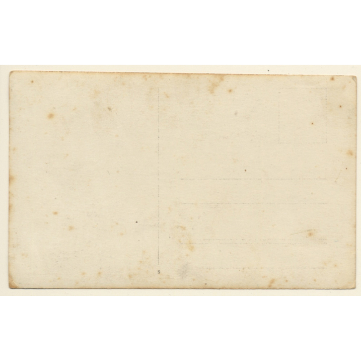 WW1: 2 German Soldiers In Uniform / Moustache - Beard (Vintage RPPC 1910s)