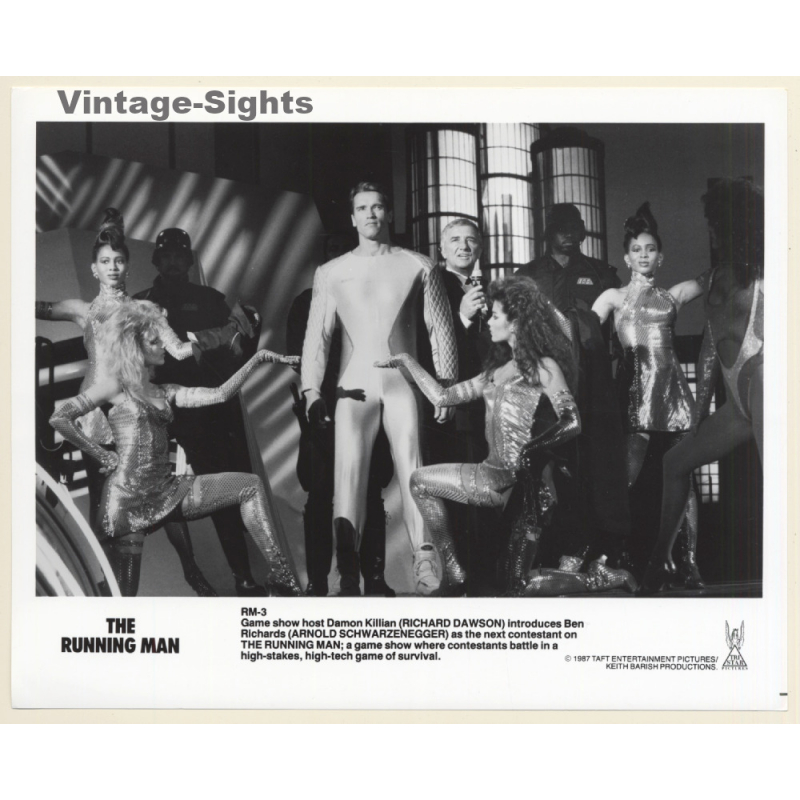 Arnold Schwarzenegger: The Running Man *1 / Movie Still (Vintage Photo 1987)