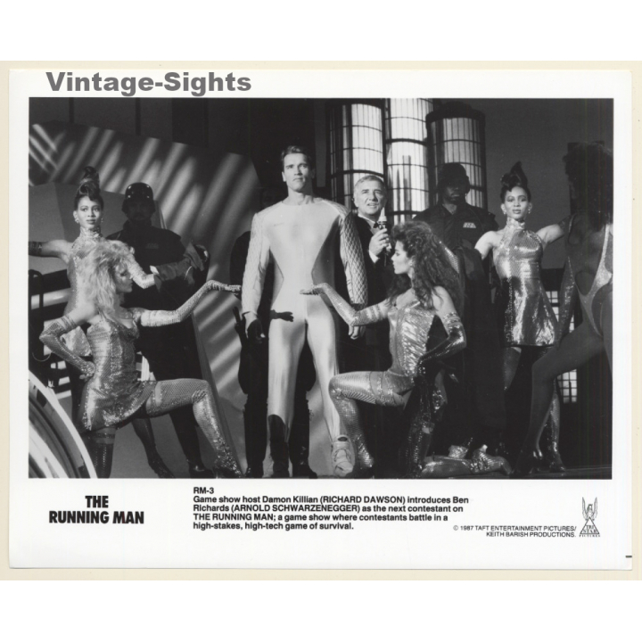 Arnold Schwarzenegger: The Running Man *1 / Movie Still (Vintage Photo 1987)