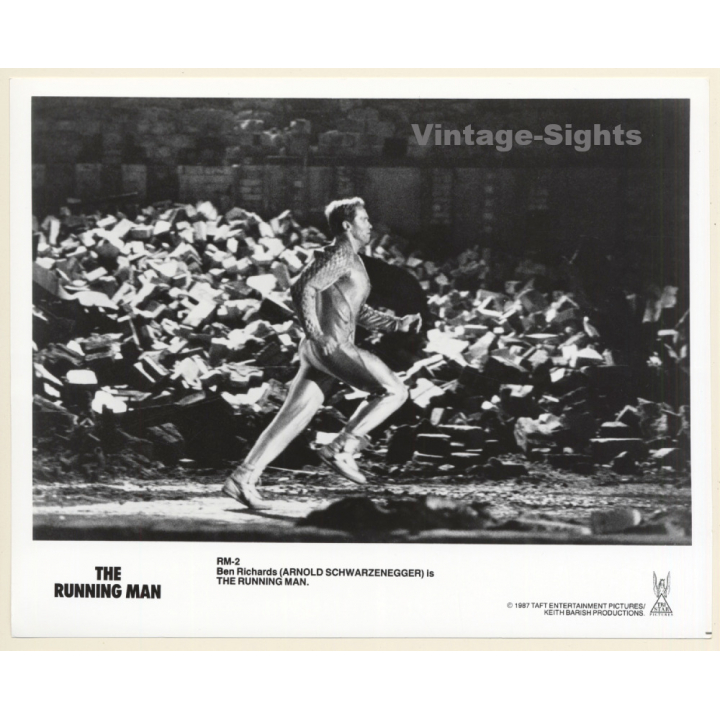 Arnold Schwarzenegger: The Running Man *2 / Movie Still (Vintage Photo 1987)