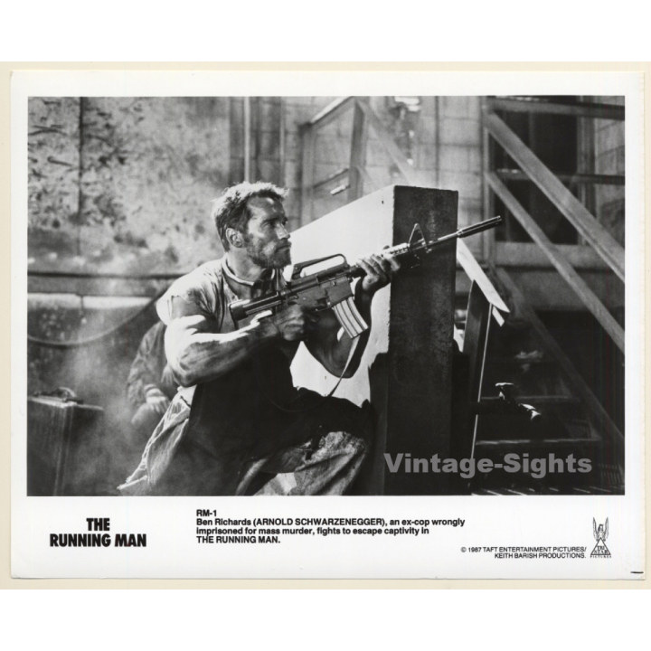 Arnold Schwarzenegger: The Running Man *3 / Movie Still (Vintage Photo 1987)