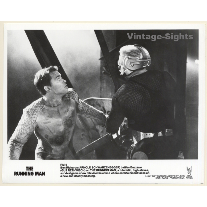 Arnold Schwarzenegger: The Running Man *4 / Movie Still (Vintage Photo 1987)