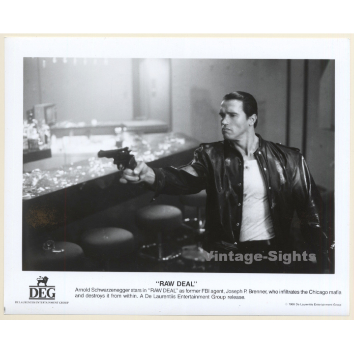 Arnold Schwarzenegger: Raw Deal *1 / Movie Still (Vintage Photo 1986)