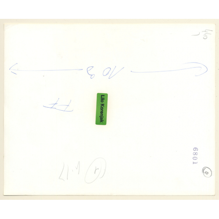 Erotic Study: Semi Nude Kneeling In Front Of Girlfriend / Butt - Lesbian INT (Vintage Photo KORENJAK 1970s/1980s)