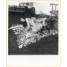 Erotic Study by T.Liori: 2 Nude Beauties On Crochet Blanket *1 / Lesbian INT (Vintage Photo KORENJAK 1970s/1980s)
