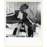 Erotic Study by T.Liori: Racy Blonde Semi Nude In Dress Flashing Boobs (Vintage Photo KORENJAK 1970s/1980s)