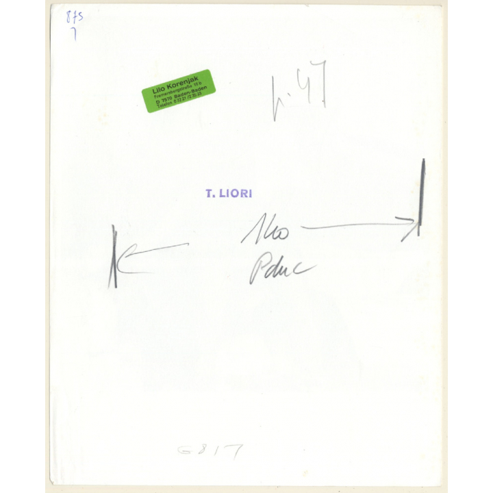 Erotic Study by T.Liori: Racy Blonde Semi Nude In Dress Flashing Boobs (Vintage Photo KORENJAK 1970s/1980s)