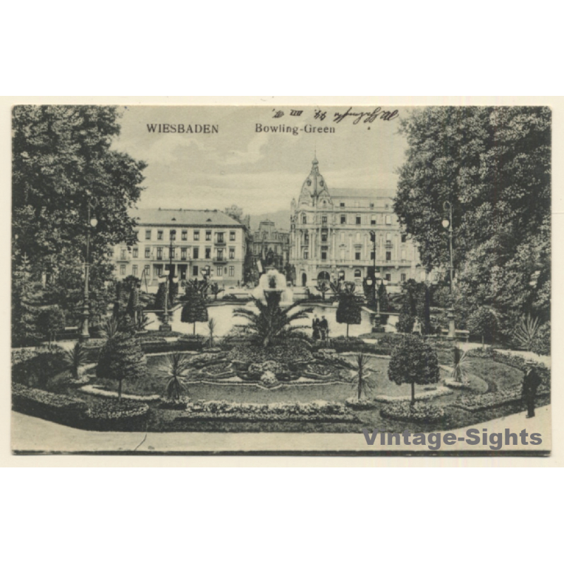 Wiesbaden / Germany: Kurhaus & Bowling-Green (Vintage PC 1910)