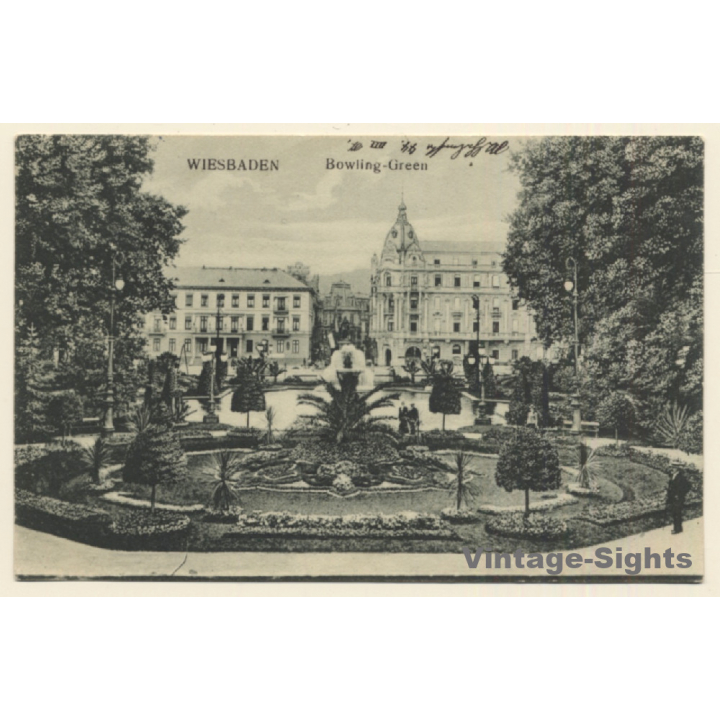Wiesbaden / Germany: Kurhaus & Bowling-Green (Vintage PC 1910)