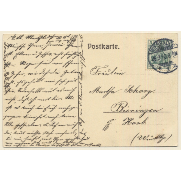 Wiesbaden / Germany: Kurhaus & Bowling-Green (Vintage PC 1910)