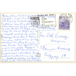 Kurstadt Baden bei Wien / Austria: Hotel Herzoghof (Vintage RPPC 1973)