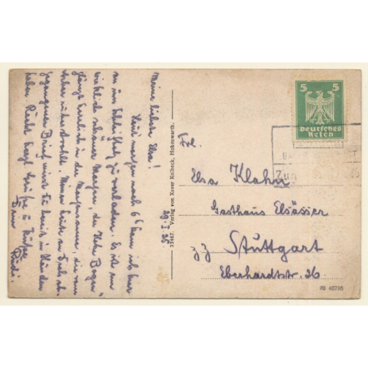 Hohenwarth i.b. Wald / Germany: Partial View (Vintage PC 1925)