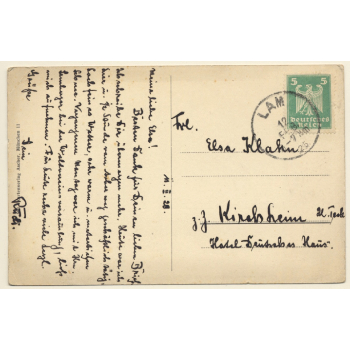 Sommerau i.b. Wald / Germany: Partial View & Arber (Vintage PC 1925)