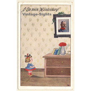 Carl Diehl: O Du Mein Hindenburg / Patriotism - Funny (Vintage PC 1915)