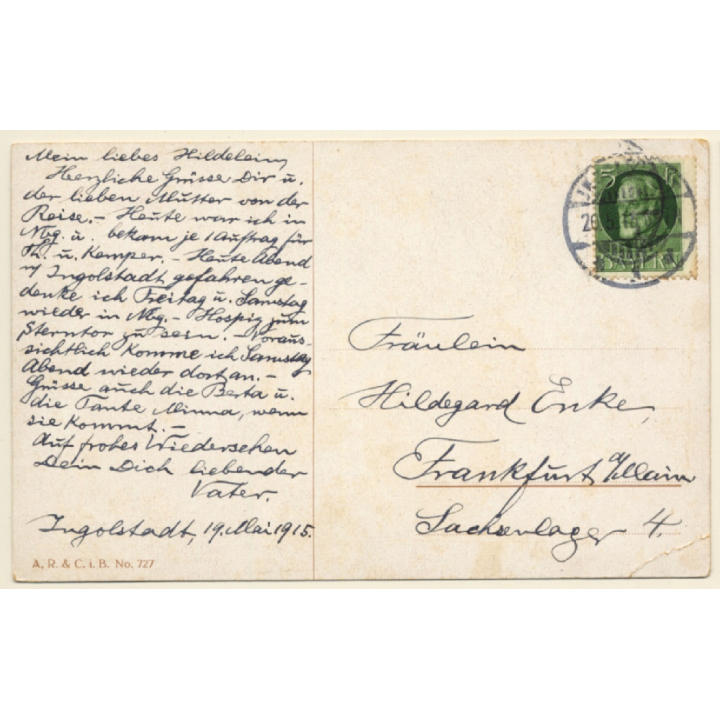 Carl Diehl: O Du Mein Hindenburg / Patriotism - Funny (Vintage PC 1915)