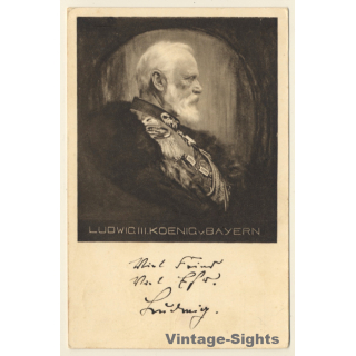 Ludwig III König Von Bayern (Vintage Postal Stationary 1914)