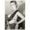 Erotic Study: Busty Shorthaired Nude With Scarf (Vintage Photo GDR ~1980s)