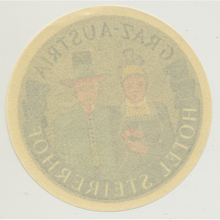 Hoter Steirerhof - Graz / Austria (Vintage Luggae Label)