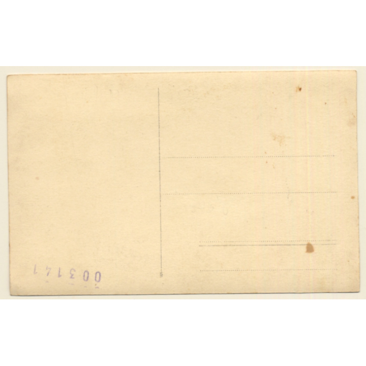 2 Sweet Baby Girls & Teddy Bear (Vintage RPPC ~1920s/1930s)