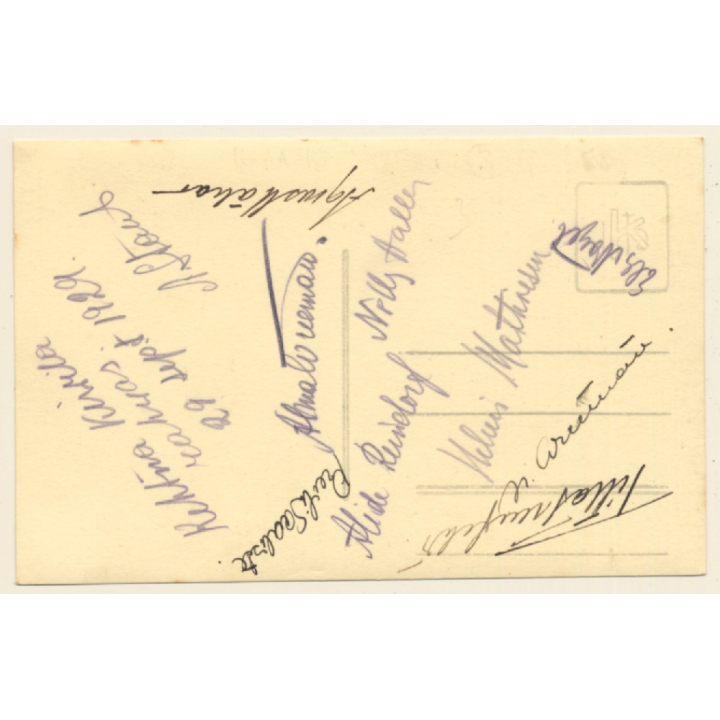 Group of Females With Teddy Bear (Vintage RPPC 1929)