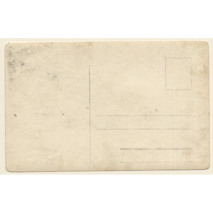 Bavarian Farmer Family With 2 Teddy Bears / Edelweiss Tracht  (Vintage RPPC ~1910s)