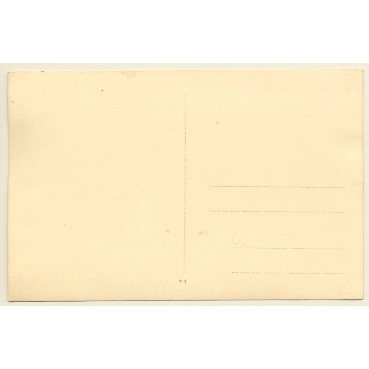 Little Girl & Baby Boy In Pijamas With Teddy Bear (Vintage RPPC ~1910s/1920s)